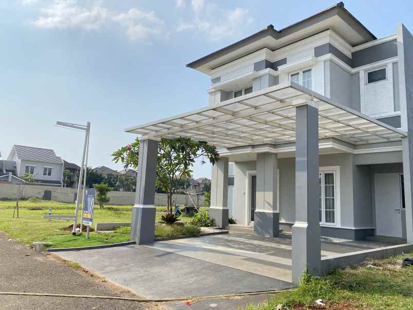 rumah cluster water terrace