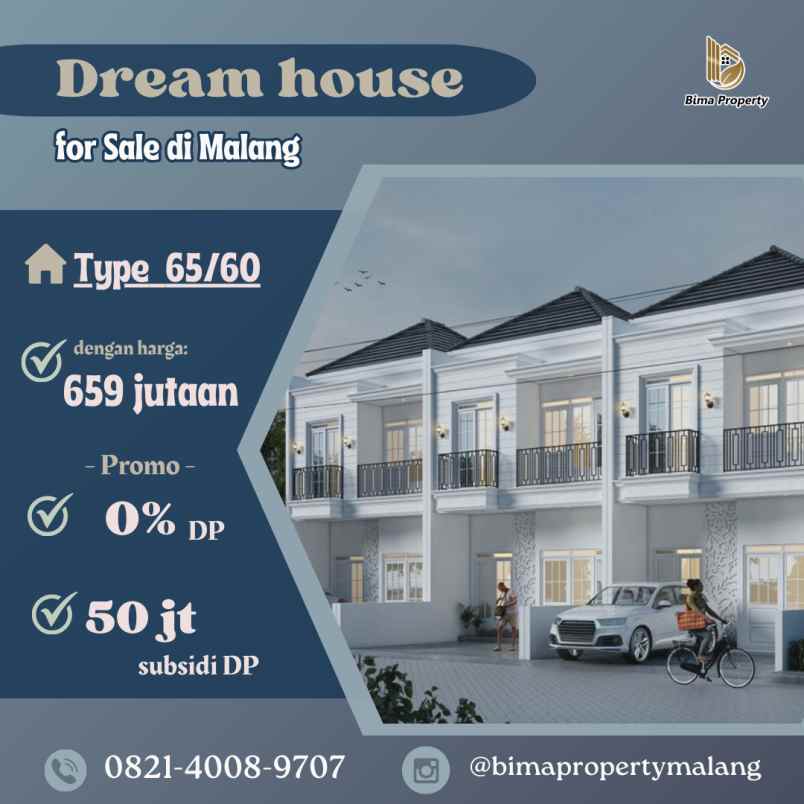 rumah impian minimalis dp 0 area malang