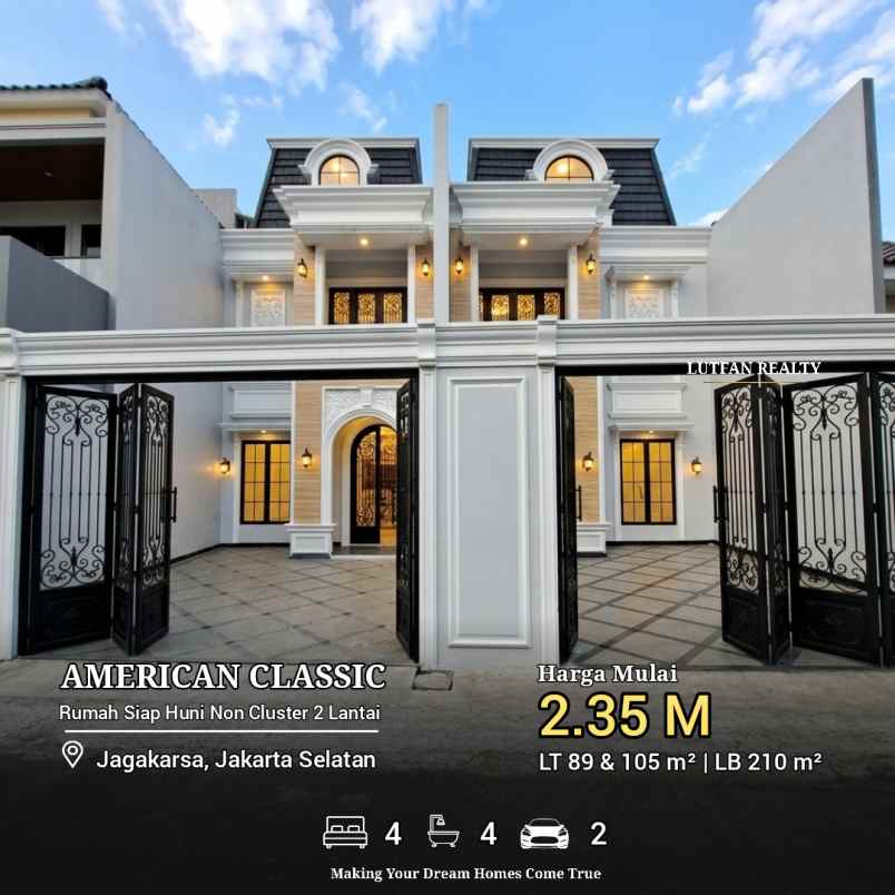 rumah jagakarsa american classic non cluster
