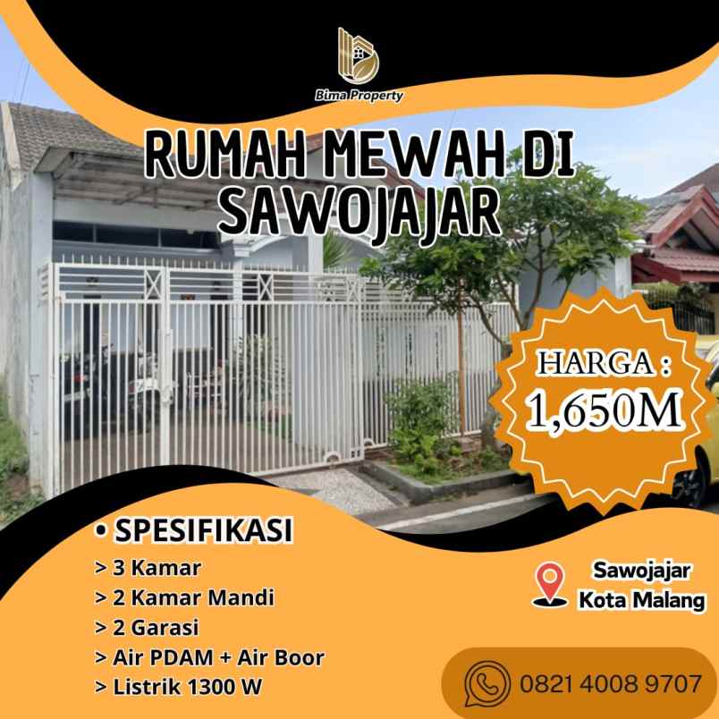 rumah mewah di sawojajar