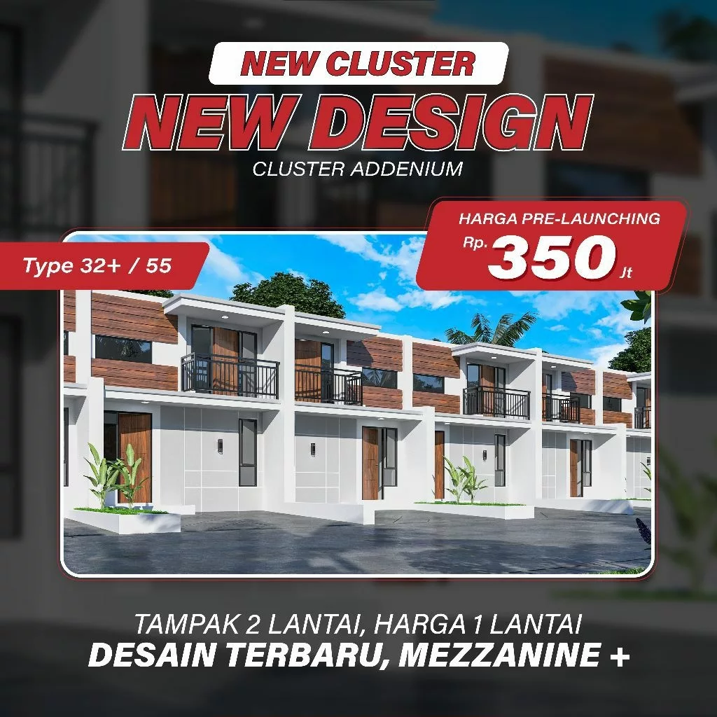 rumah mezzanine 300 jutaan di depok dekat stasiun