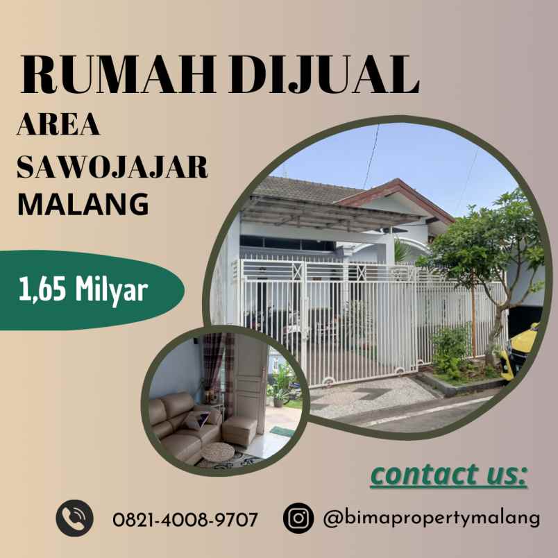 rumah minimalis area sawojajar bisa nego