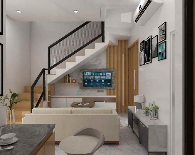 rumah modern bernuansa alam di tengah kota depok