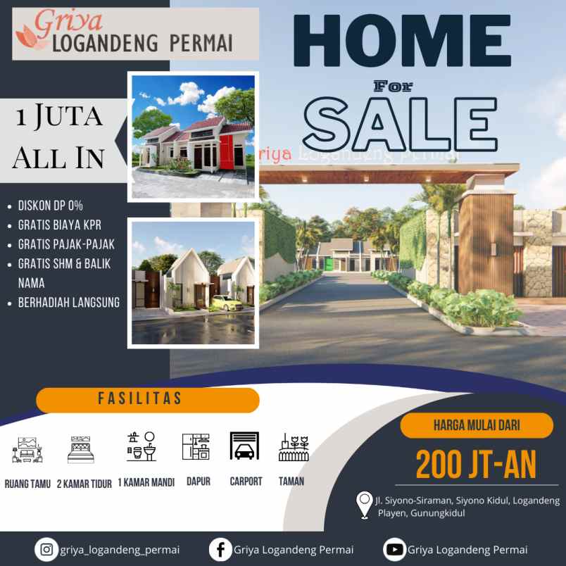 rumah modern minimalis harga rp 200 juta an