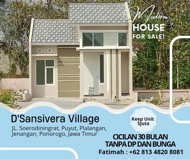 rumah modern syariah minimalis di ponorogo