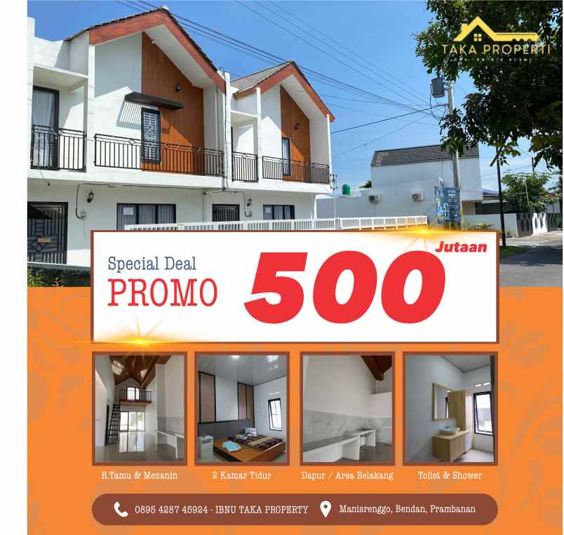 rumah murah 100 m ke candi prambanan
