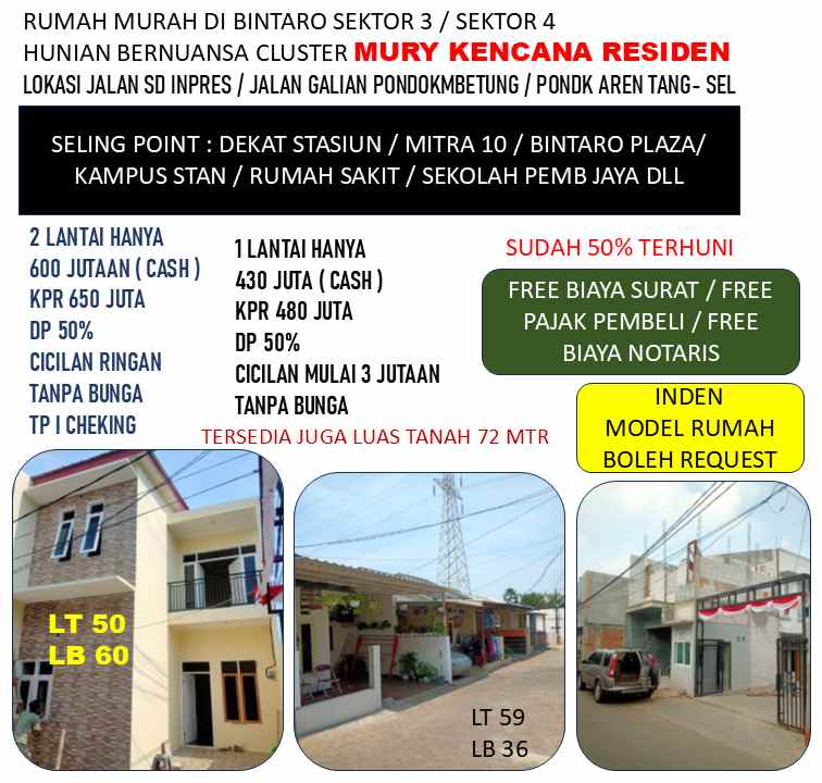 rumah murah di bintaro sektor 3