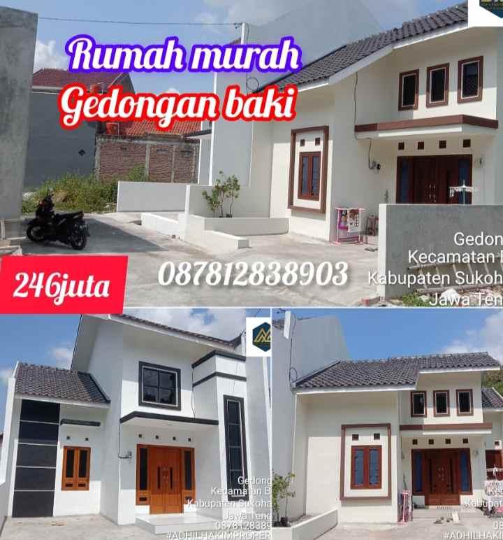 rumah murah di gedongan baki sukoharjo