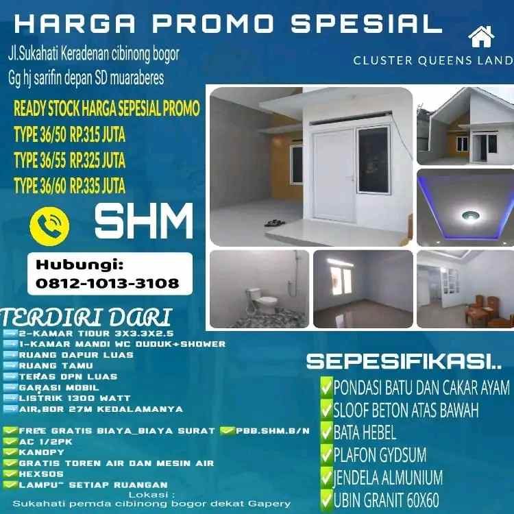 rumah murah sukahati pemda cibinong bogor