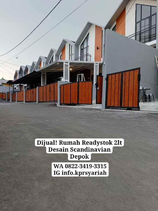 rumah ready scandinavian dekat tol dan stasiun depok