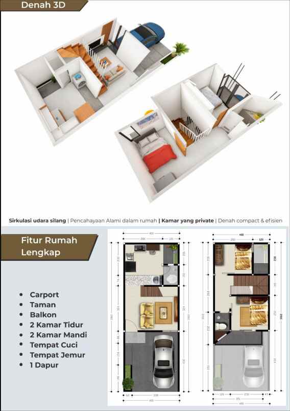 rumah readystok 15menit stasiun citayam depok