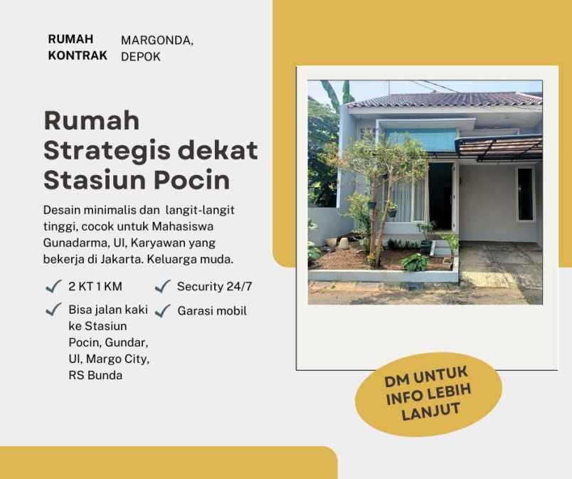 rumah strategis dekat stasiun pocin