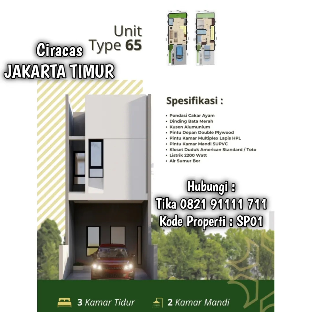 rumah strategis di ciracas jakarta timur harga murah