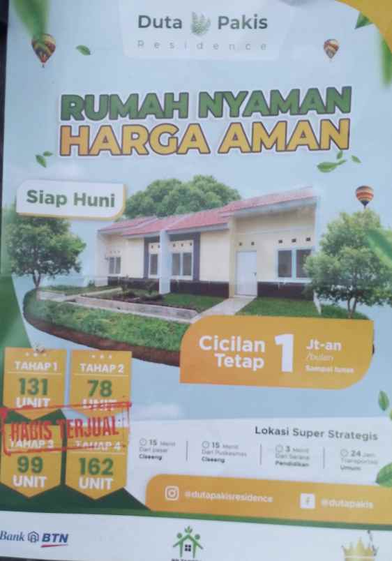 rumah subsidi terdekat dari serpong