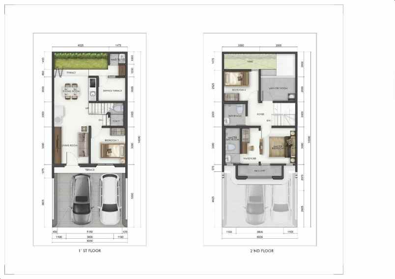 rumah termurah di jaksel 2 lantai harga 1 6m