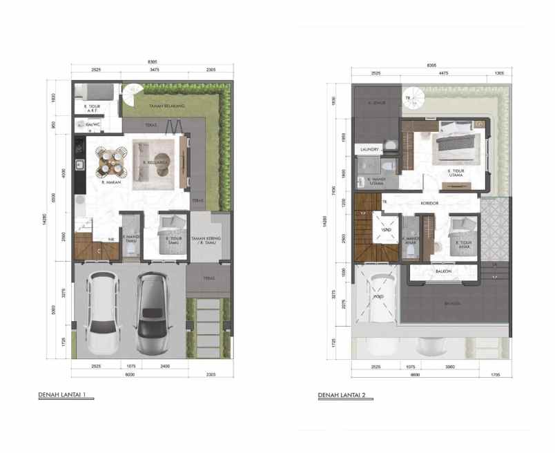 rumah termurah di jaksel 2 lantai harga 1 6m