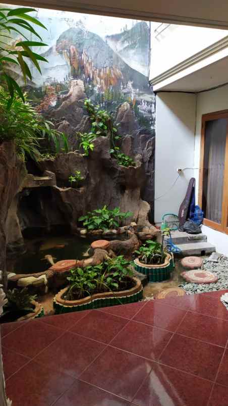 rumah wisma permai barat surabaya row jalan 4 mobil