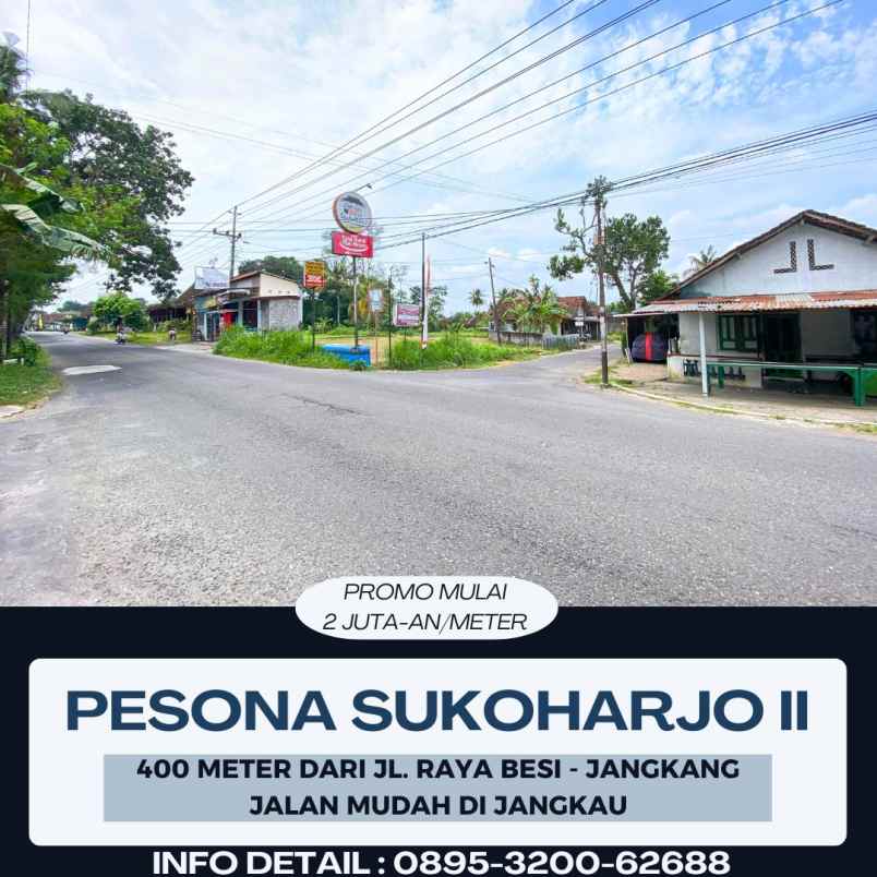 tanah 400 meter dari jl besi jangkang