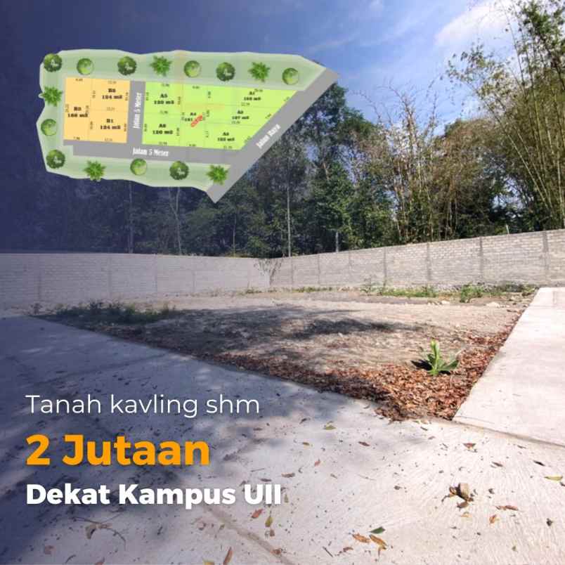 tanah kavling 2 jutaan area jalan kaliurang km 14