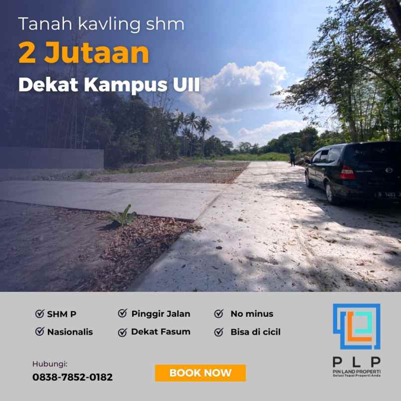 tanah kavling 2 jutaan area jalan kaliurang km 14