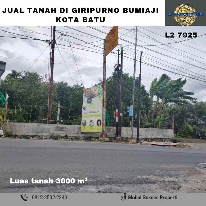 tanah kebun buah murah poros jalan bumiaji kota batu