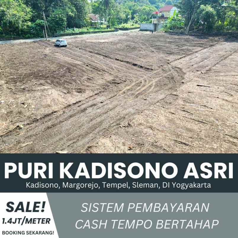 tanah pekarangan 1 4jt meter di dekat rsud sleman