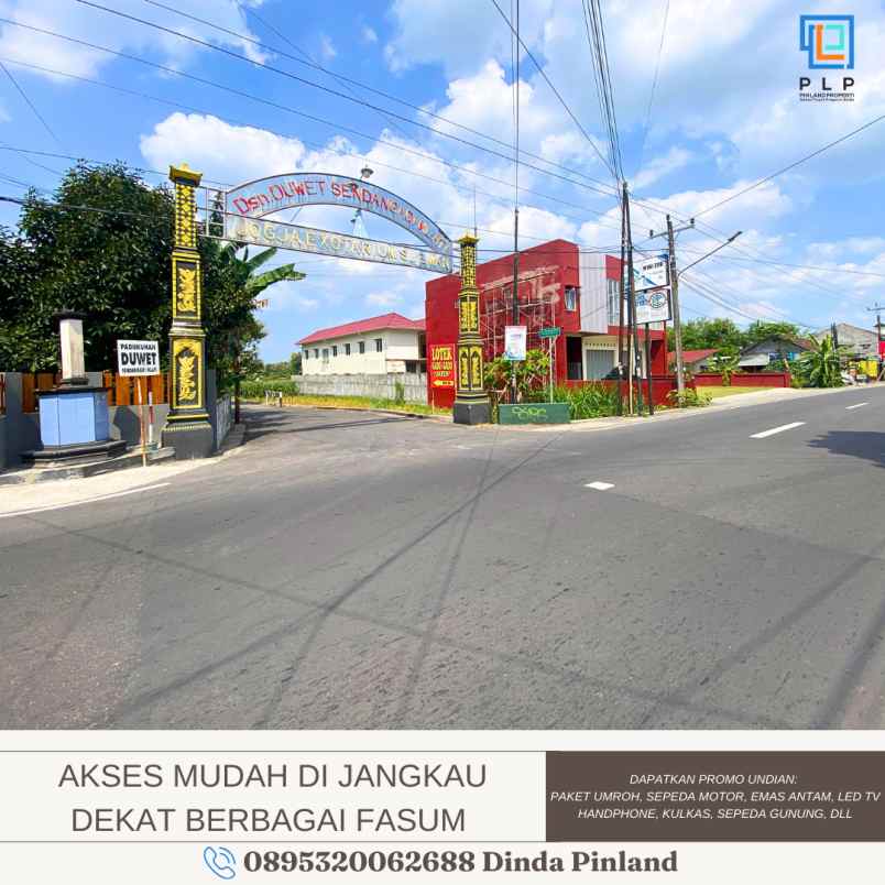 tanah pekarangan dekat jl magelang km 9