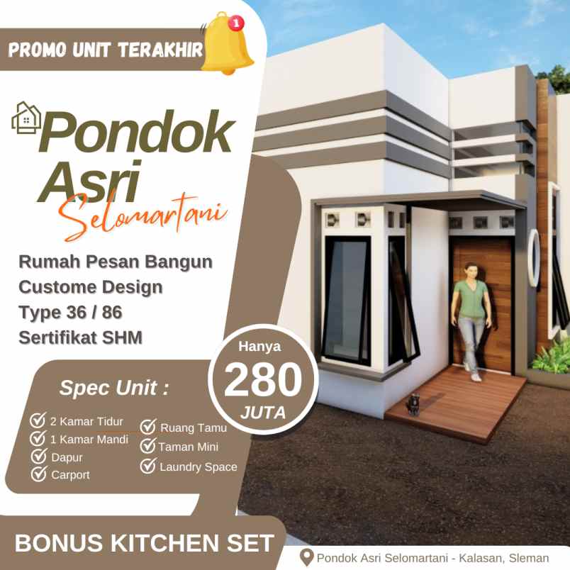 tersisah 1 unit terakhir type 36 bebas request design