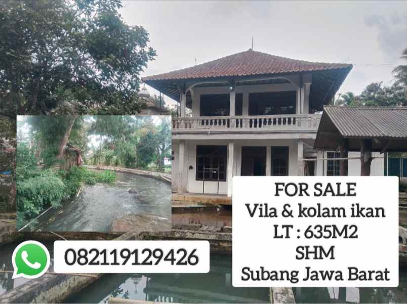vila dan kolam ikan cijambe subang jawa barat
