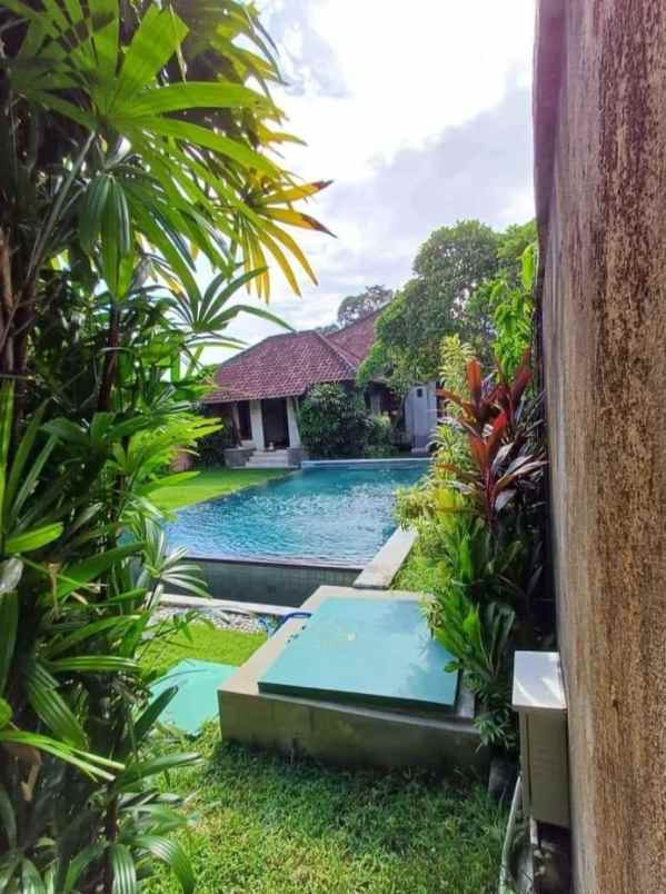 villa lantai 1 view sawah di denpasar utara