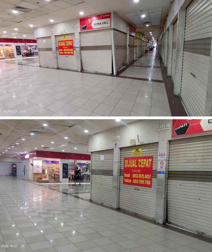 dijual 1 unit kios di bogor trade mall rp 145jt