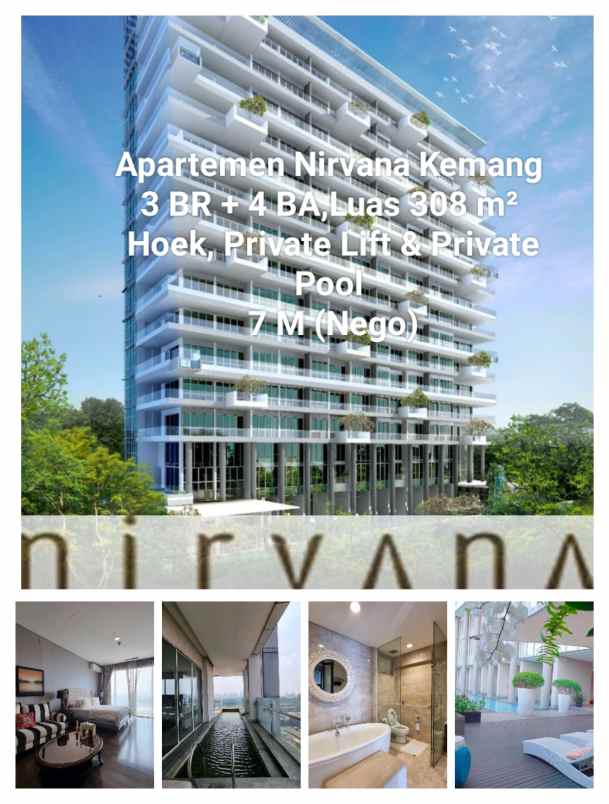 dijual apartemen jl kemang raya no 72