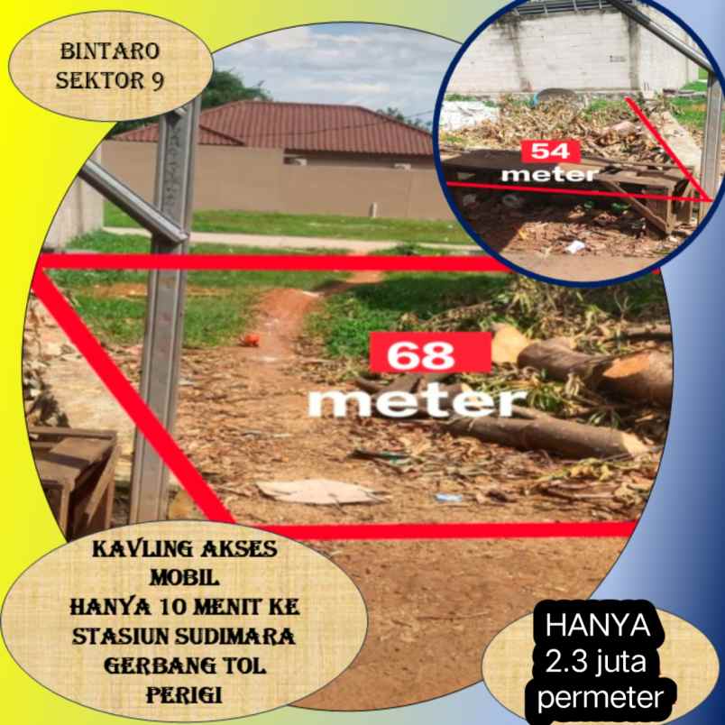 dijual kavling akses mobil harga miring