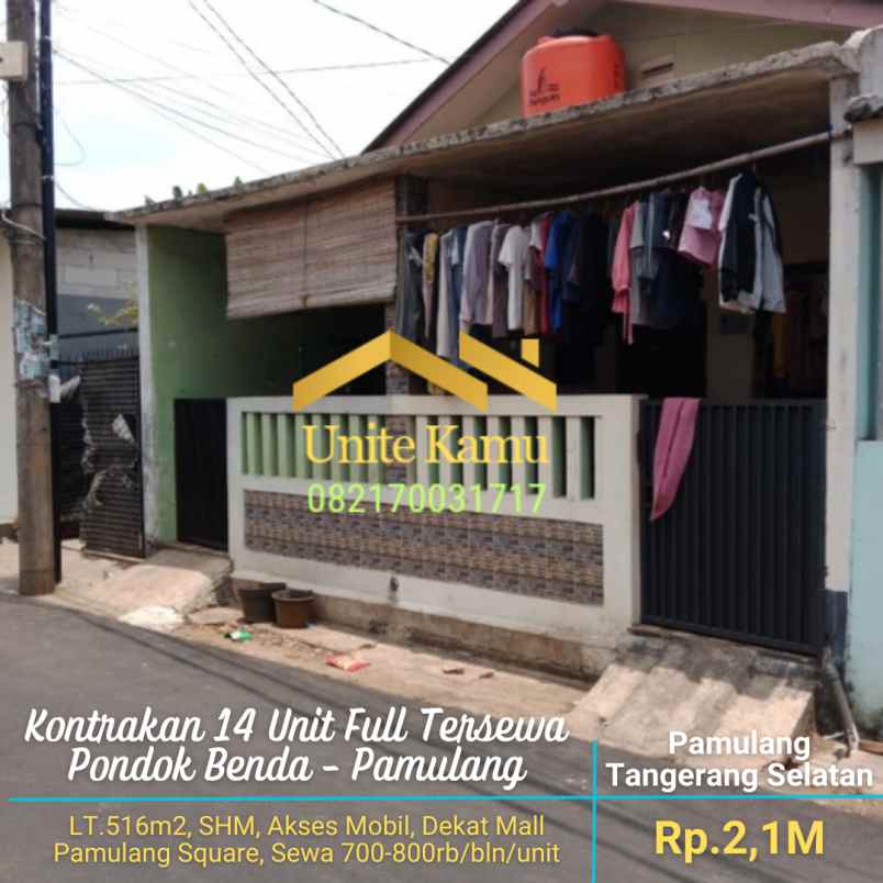 dijual kost pondok benda pamulang