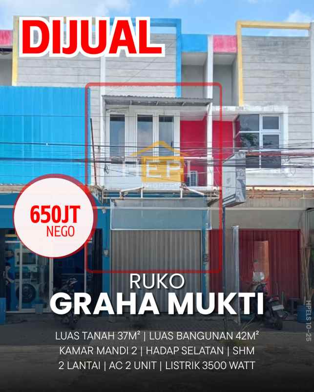dijual ruko di graha mukti pedurungan semarang