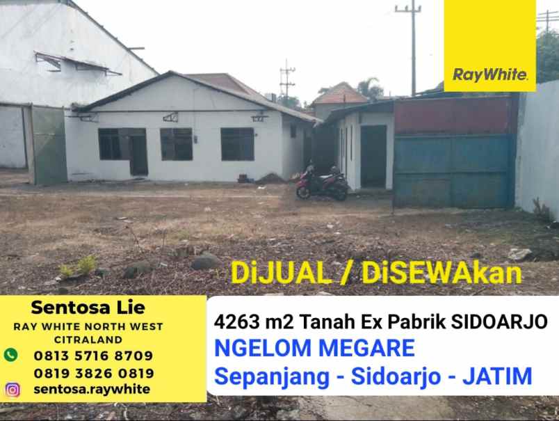 dijual ruko gudang kantor jalan ngelom megare