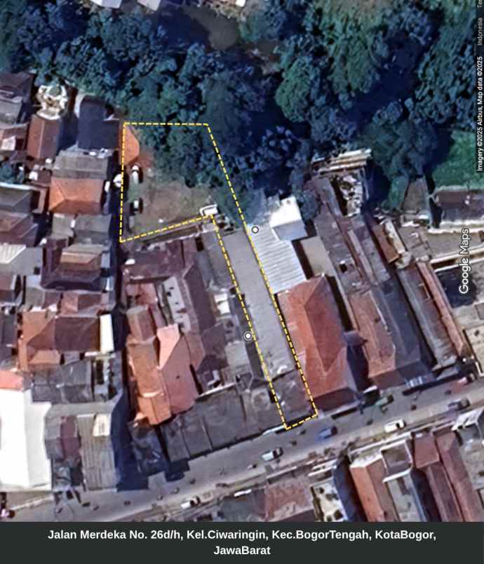 dijual ruko gudang kantor jl merdeka no 26 d h no 12