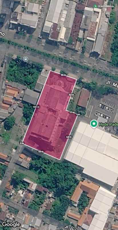 dijual ruko gudang kantor mayjend sungkono