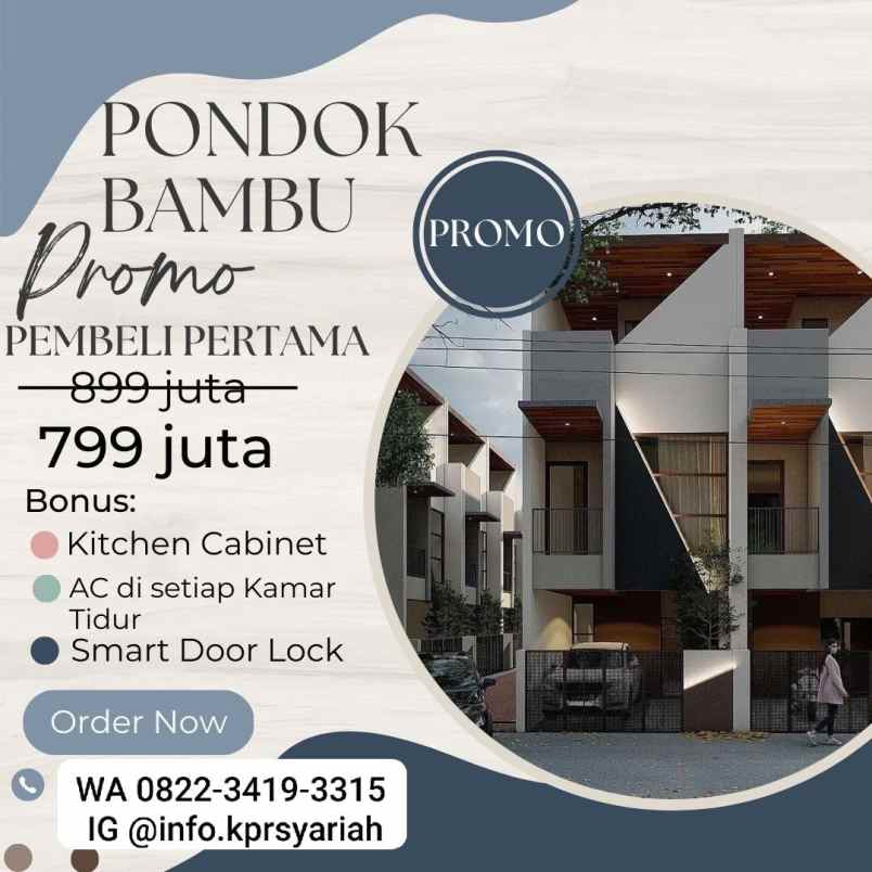 dijual rumah 13430