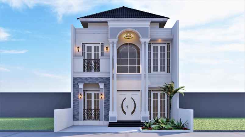 dijual rumah 2 lantai style eropa di pusat kota klaten