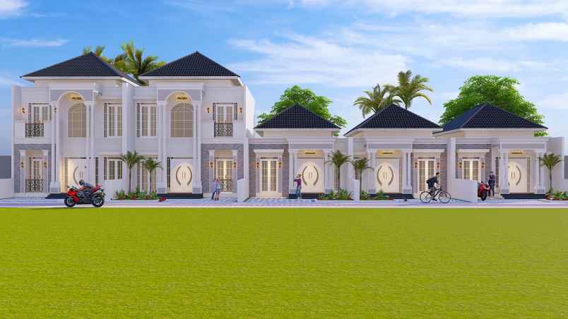 dijual rumah 2 lantai style eropa di pusat kota klaten