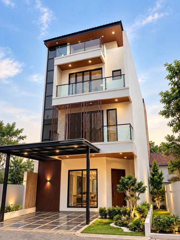 dijual rumah 3 lantai rooftop cilandak shm