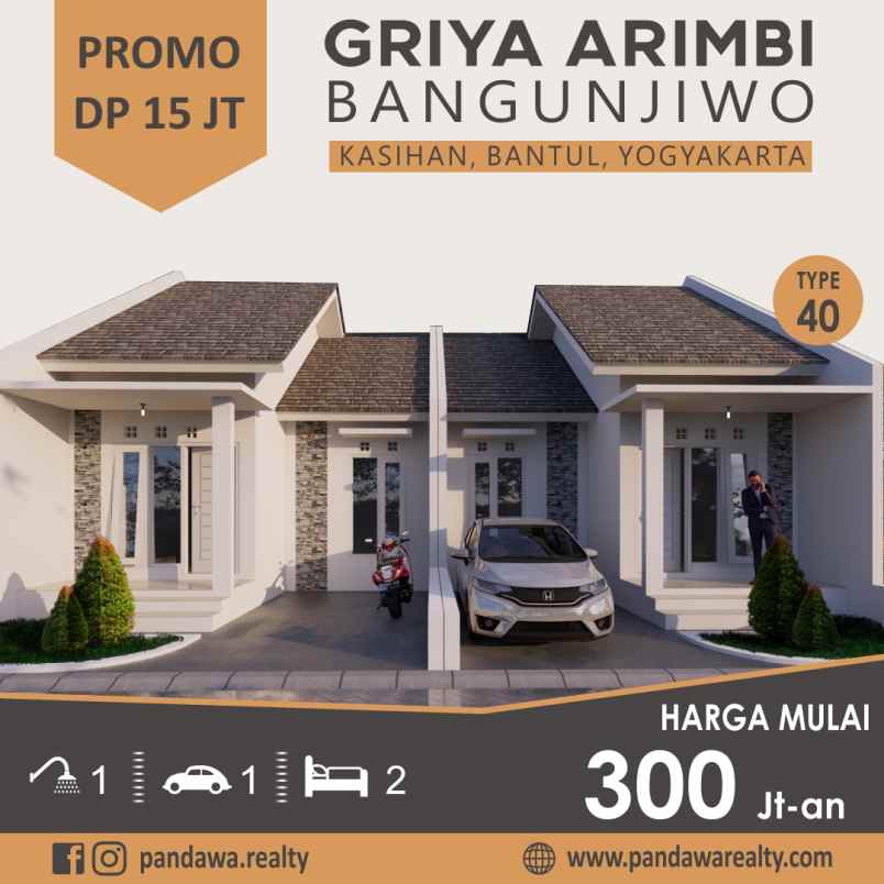 dijual rumah bangunjiwo bantul