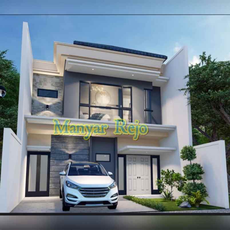 dijual rumah baru minimalis di manyar rejo surabaya