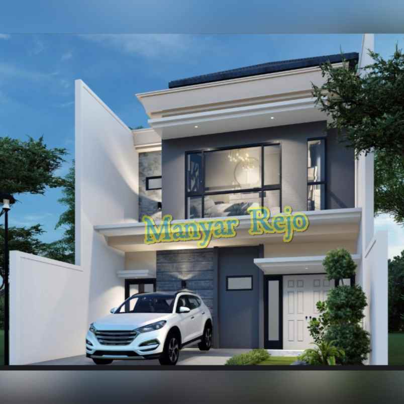 dijual rumah baru minimalis di manyar rejo surabaya