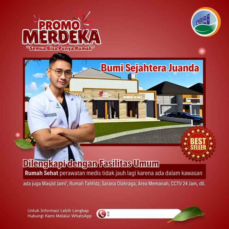 dijual rumah bumi sejahtera juanda