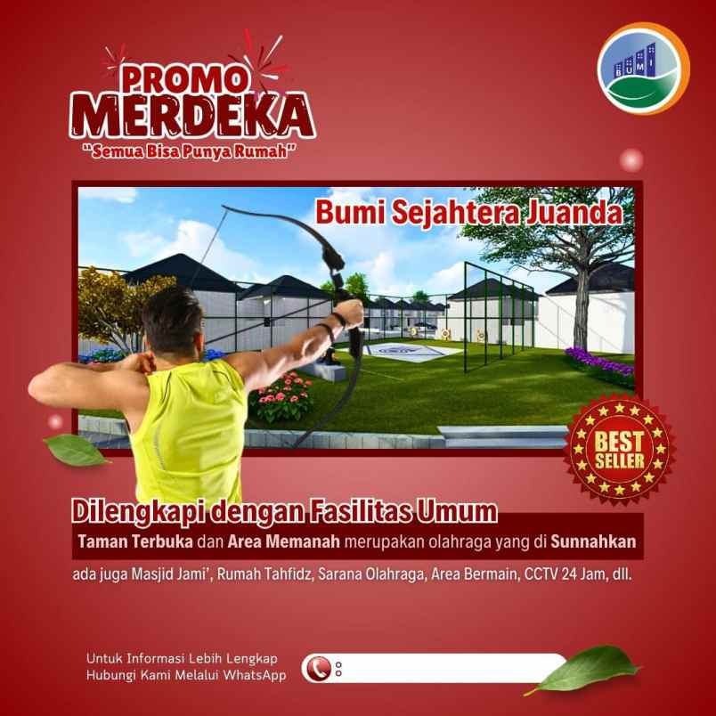 dijual rumah bumi sejahtera juanda