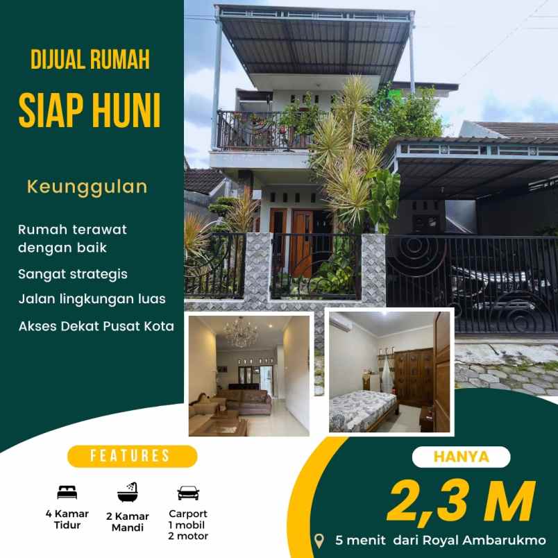 dijual rumah caturtunggal depok sleman