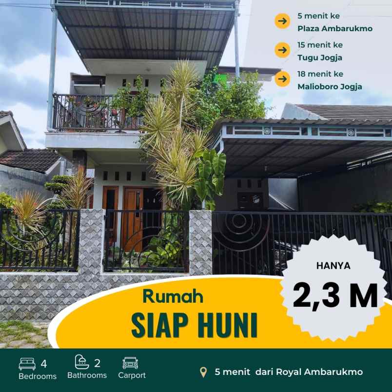 dijual rumah caturtunggal depok sleman