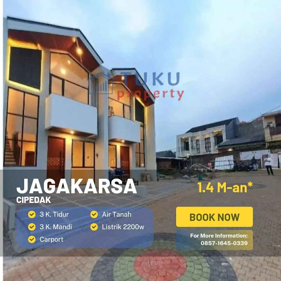 dijual rumah cluster baru di warung sila jagakarsa